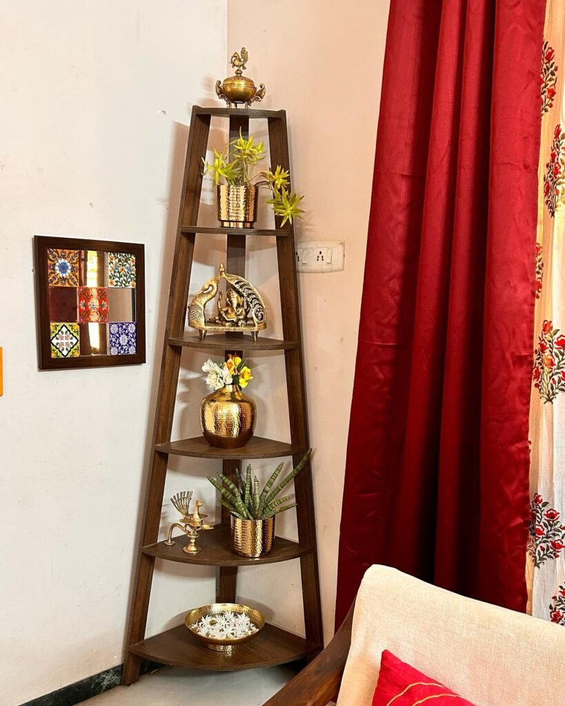 Corner Display Shelf