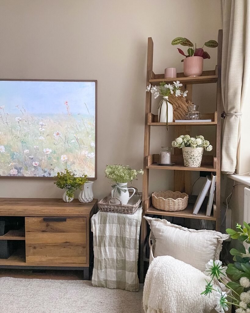 Corner Ladder Shelf