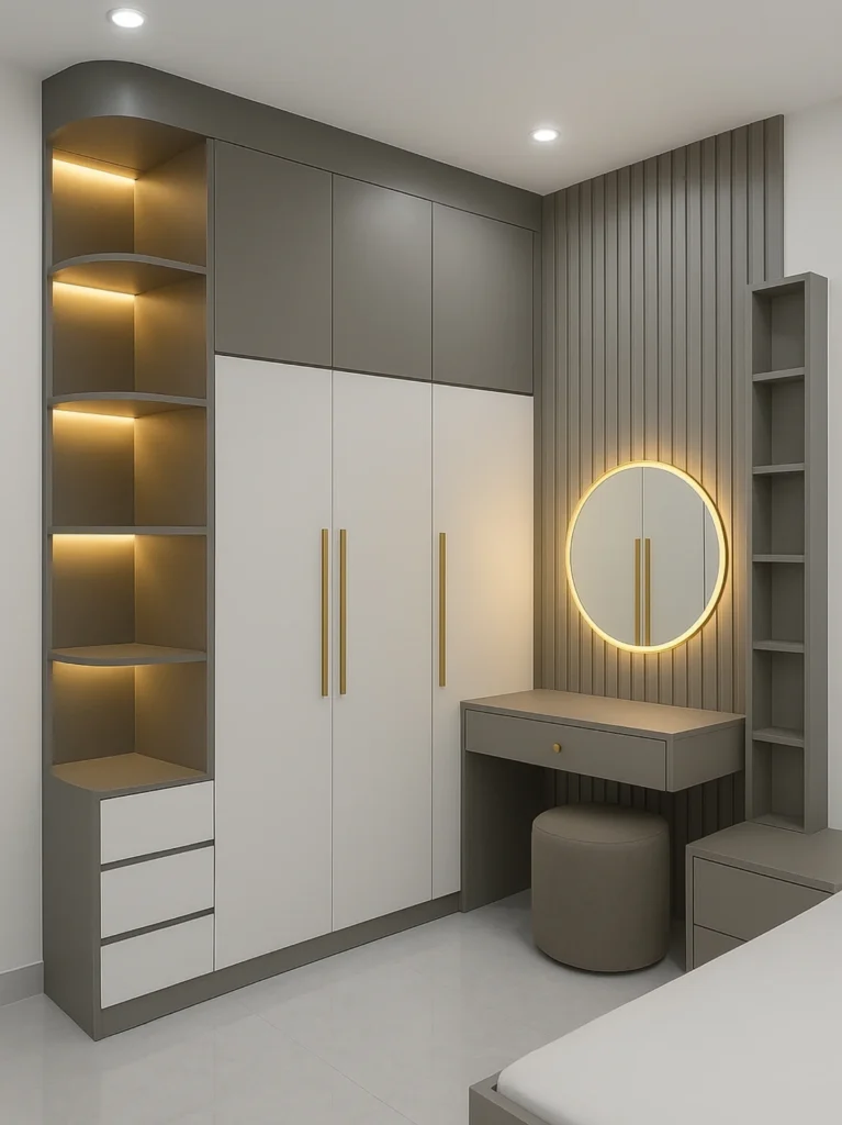 Corner Wardrobe With Dressing Table