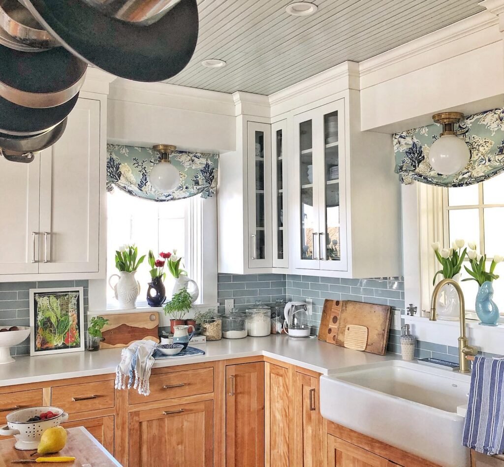 Cottage Blue Backsplash