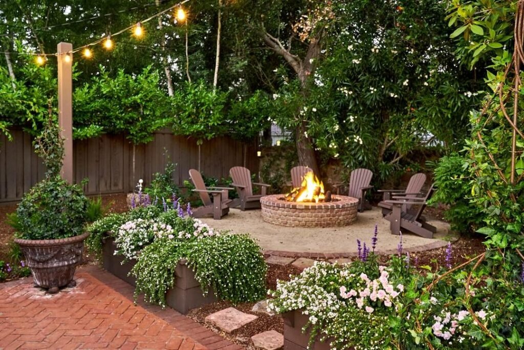 Cozy Fire Pit Corner