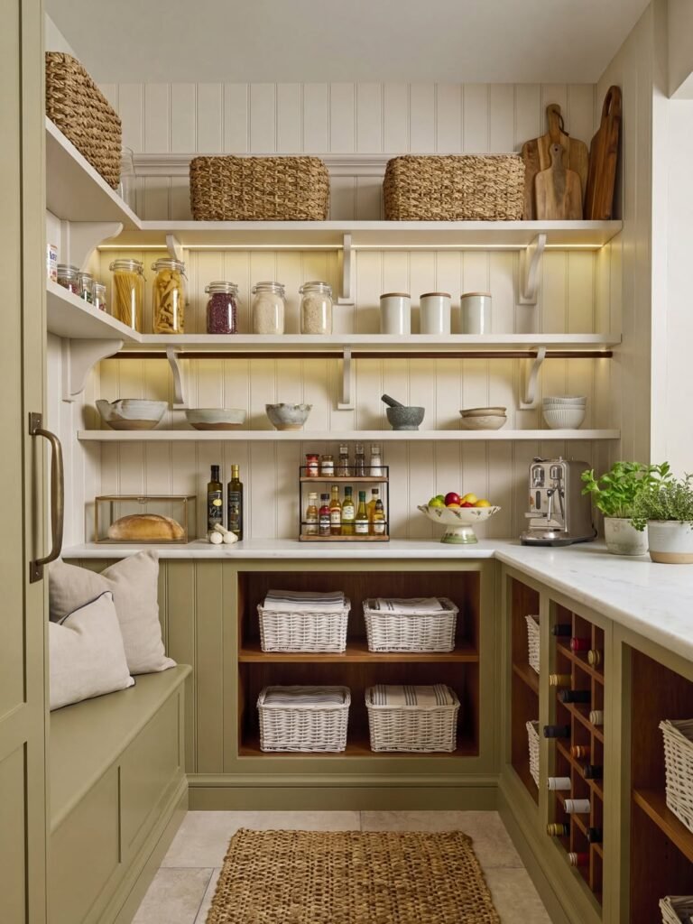 Cozy Green Pantry
