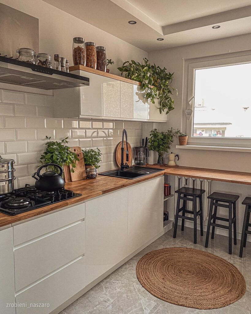 Cozy Plant-Filled Kitchen