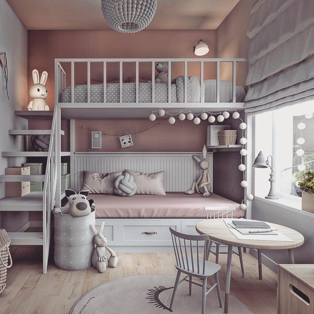 Cozy Playroom Bunk