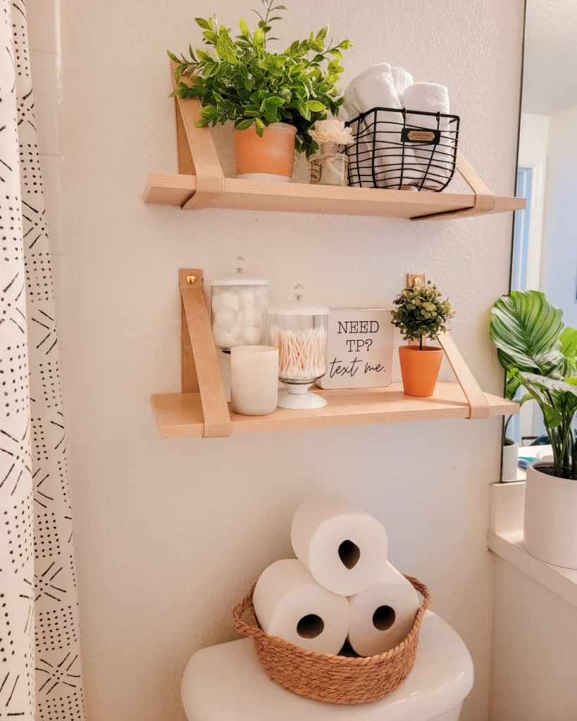 Create Bathroom Shelf Storage