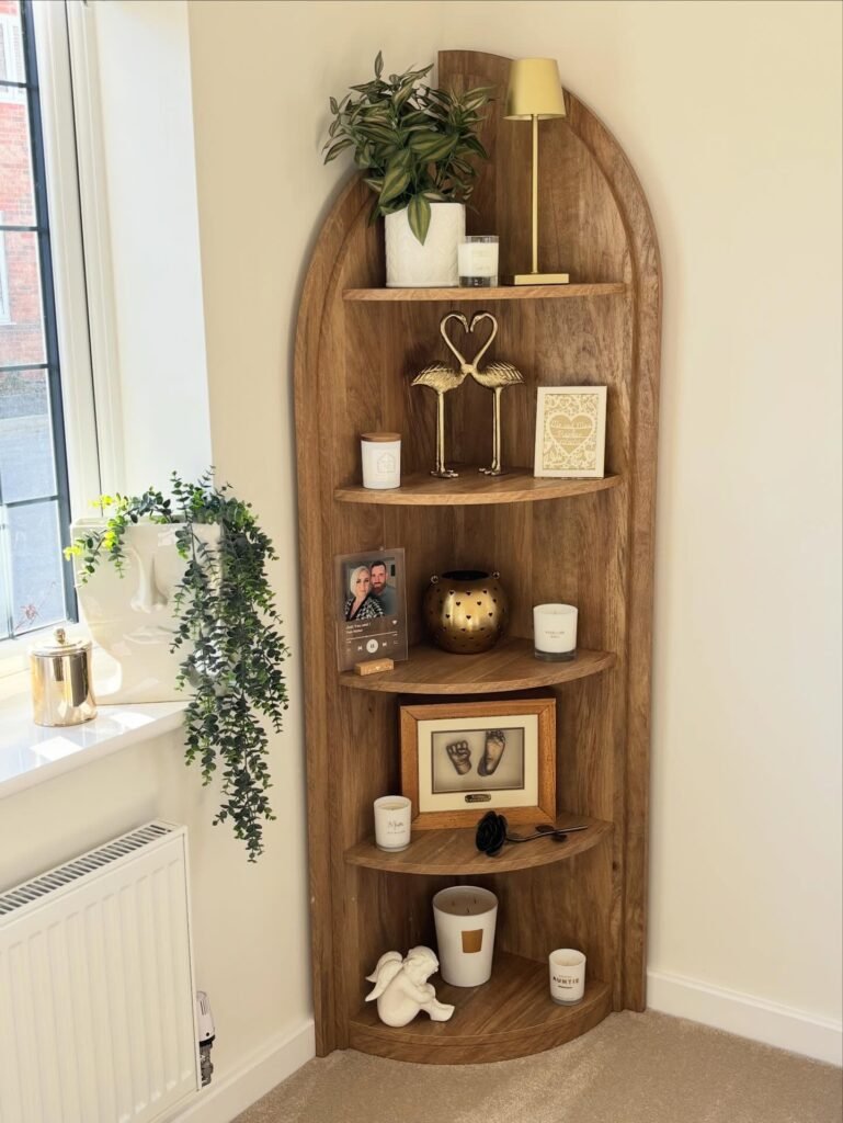 Curved Wooden Shelf