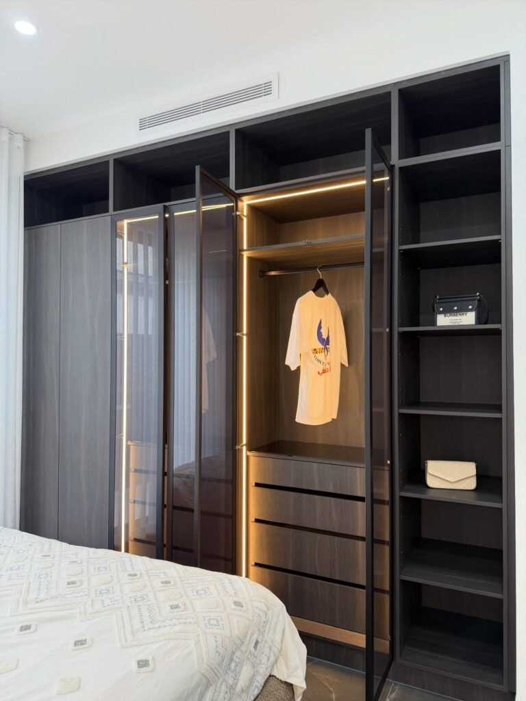 Dark Glass Wardrobe