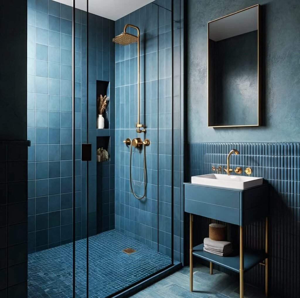 Deep Blue Shower Mood