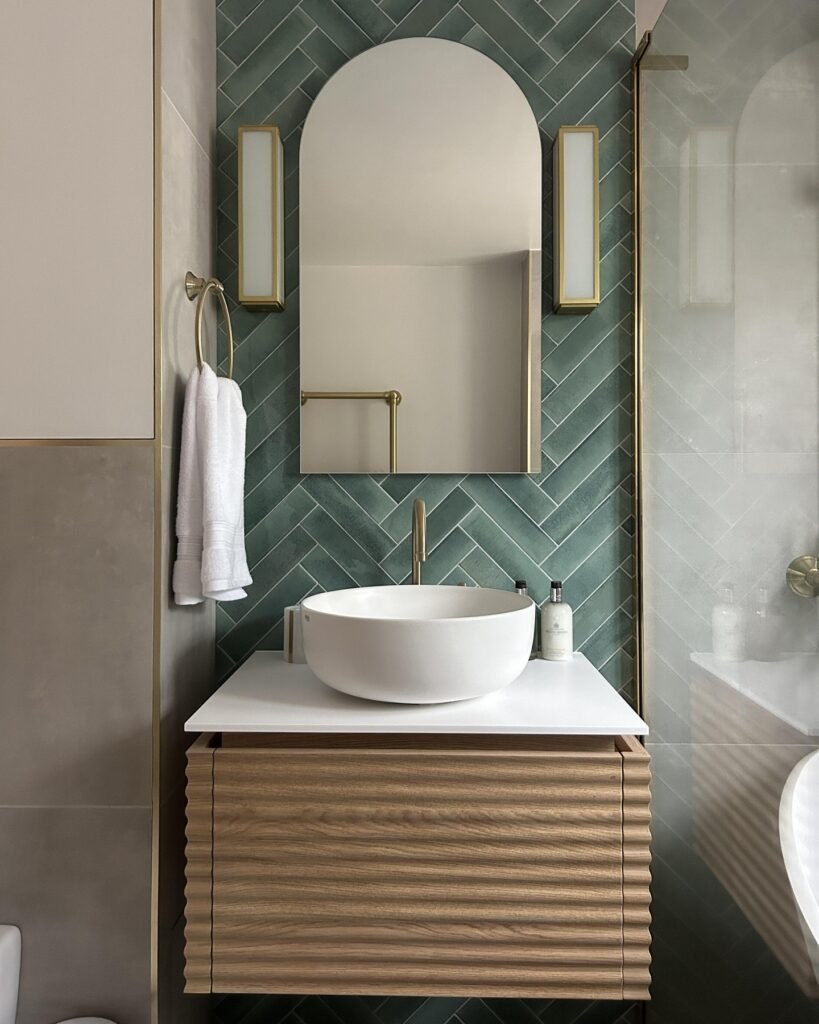 Deep Green Accent Tiles