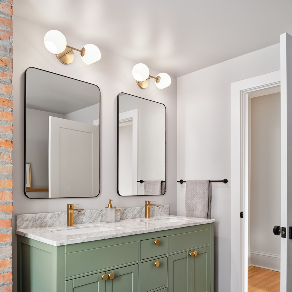 Double Globe Vanity Lights