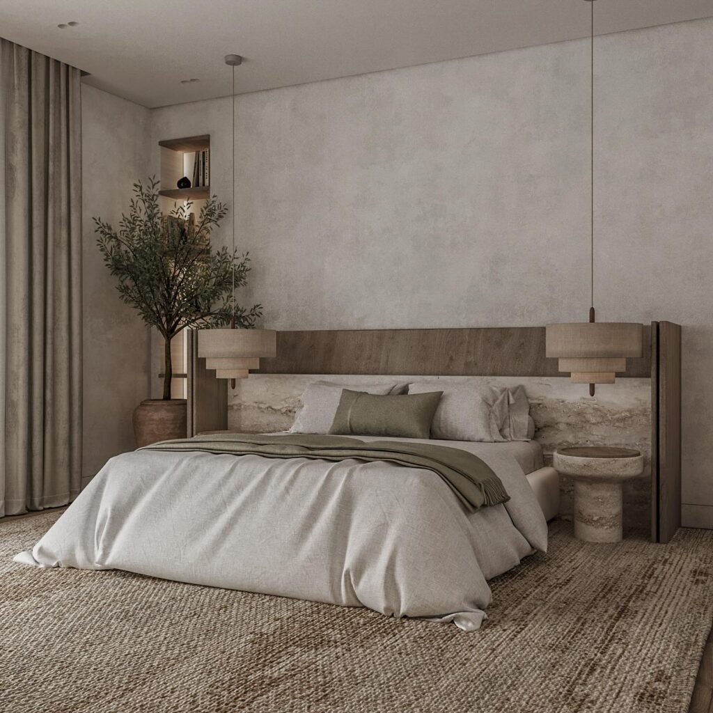 Earthy Low Bed Setup