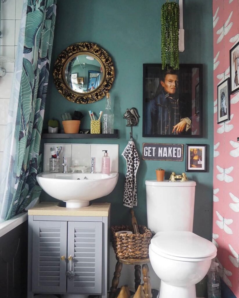 Eclectic Gallery Bathroom
