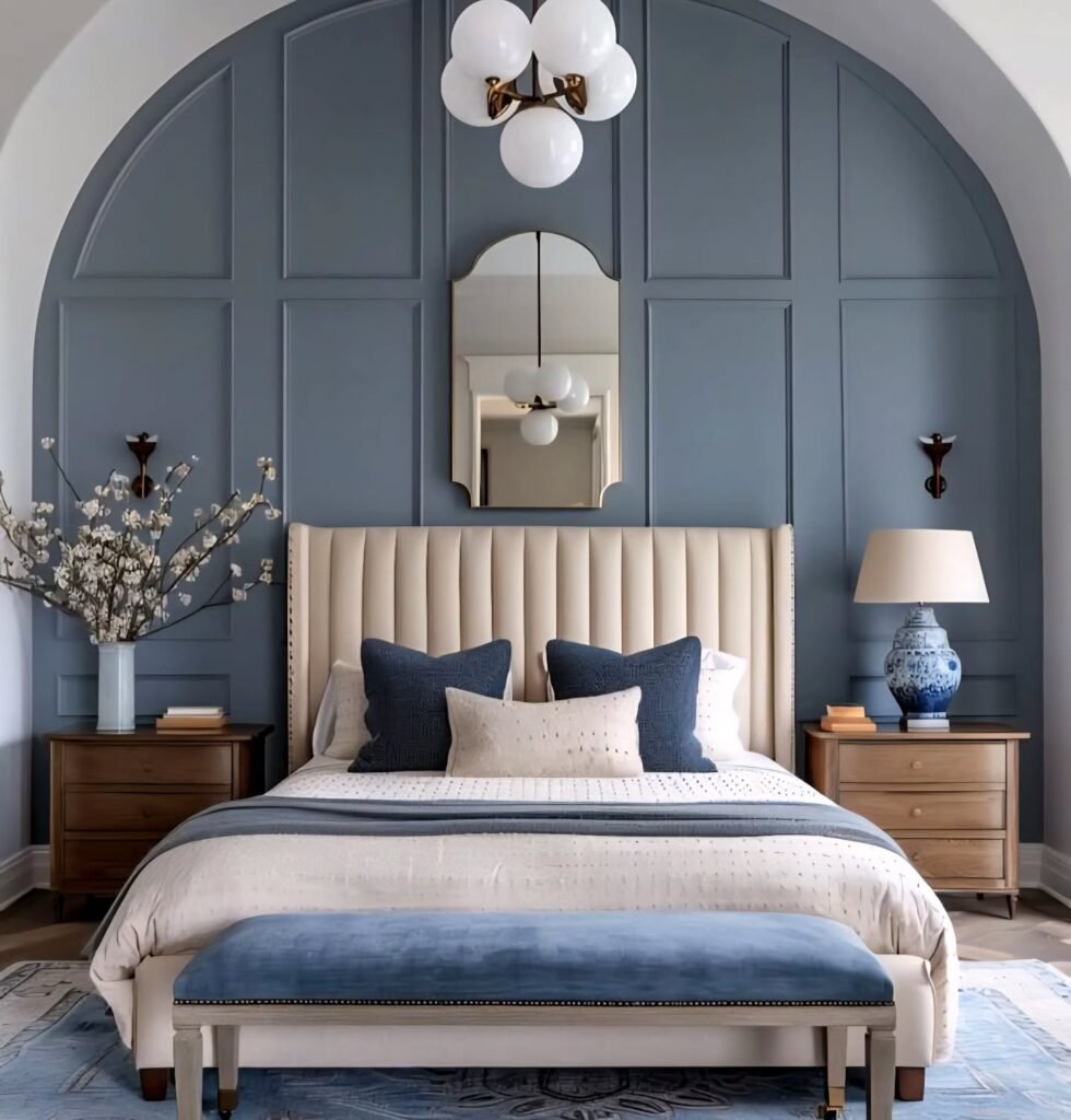 Elegant Blue Paneling