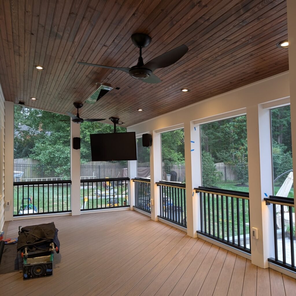 Entertainment Porch Setup