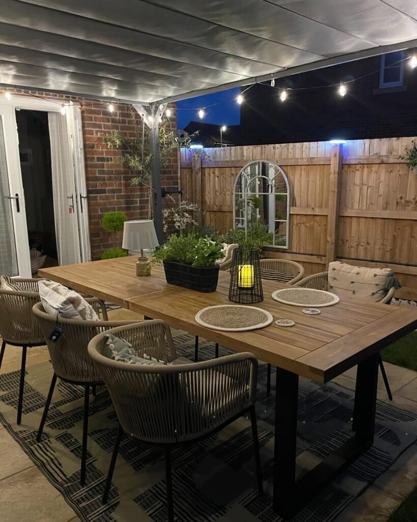 Evening Covered Patio