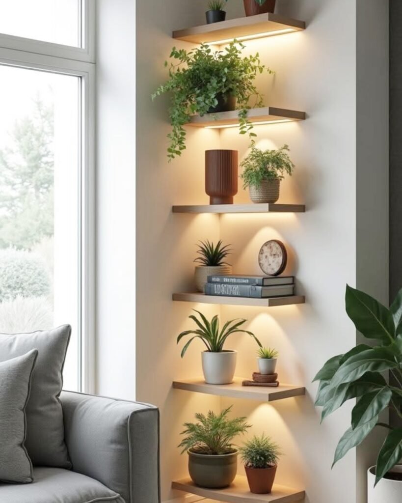 Floating Plant Shelves