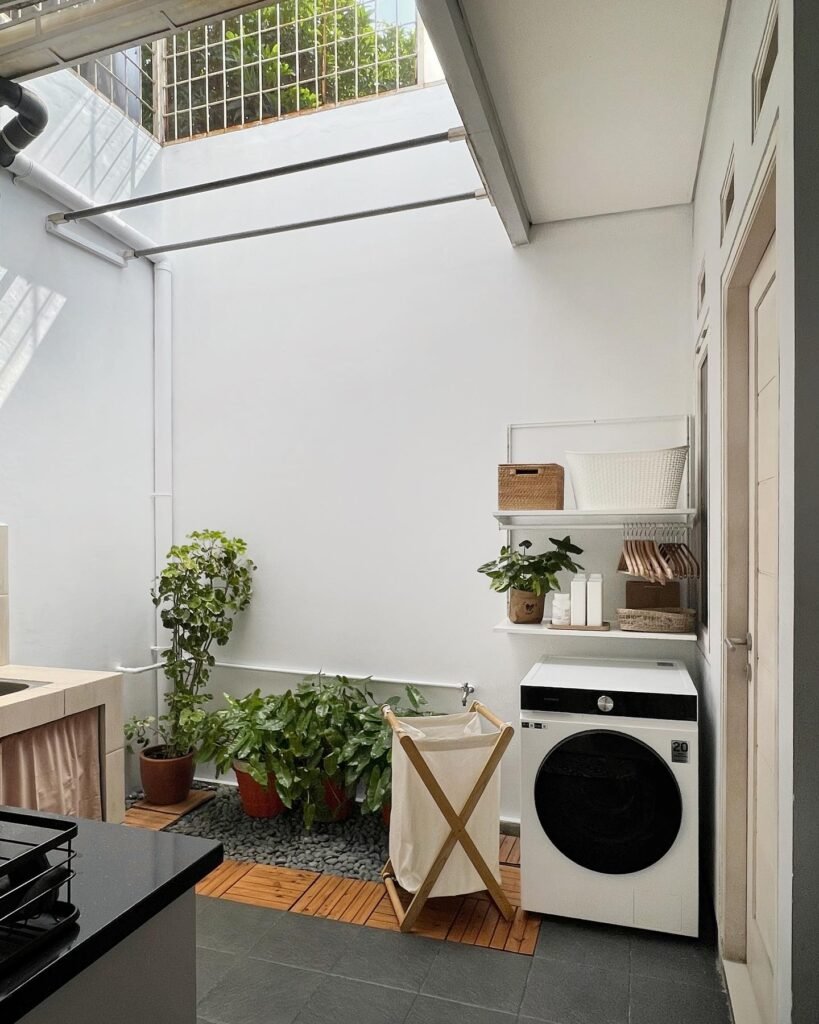 Fresh Outdoor Laundry Corner