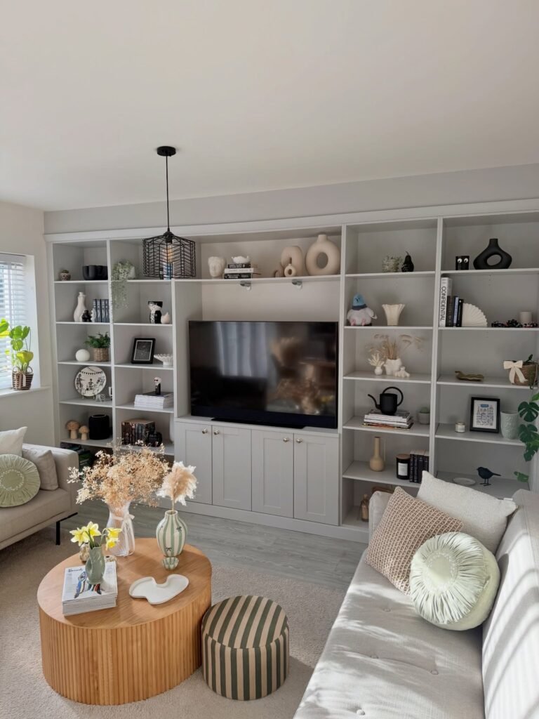 Full Wall TV Shelves