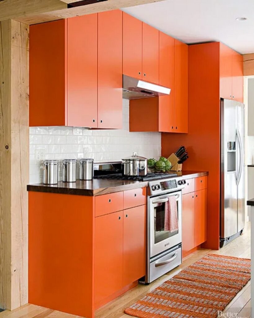 Go Bold With Orange Cabinets