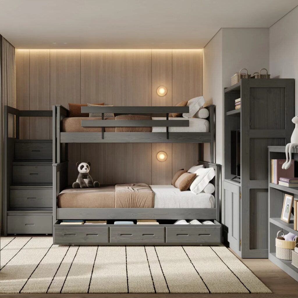 Gray Storage Bunk