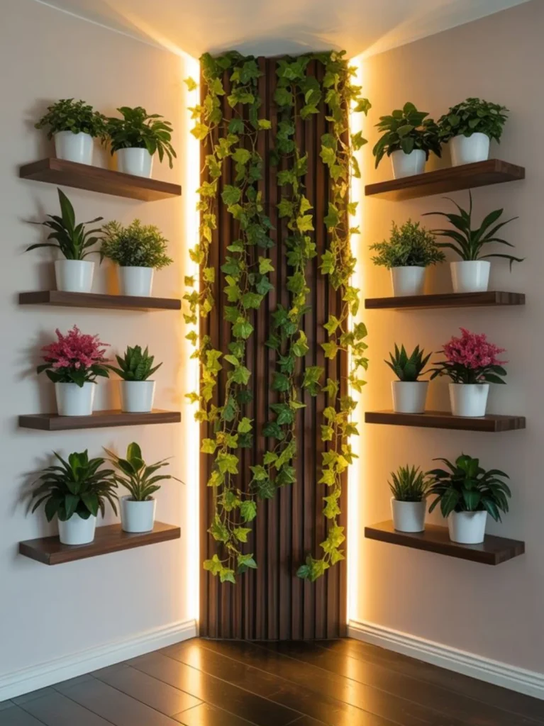 Green Accent Corner