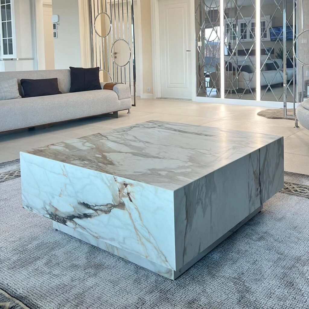 Large Marble Coffee Block