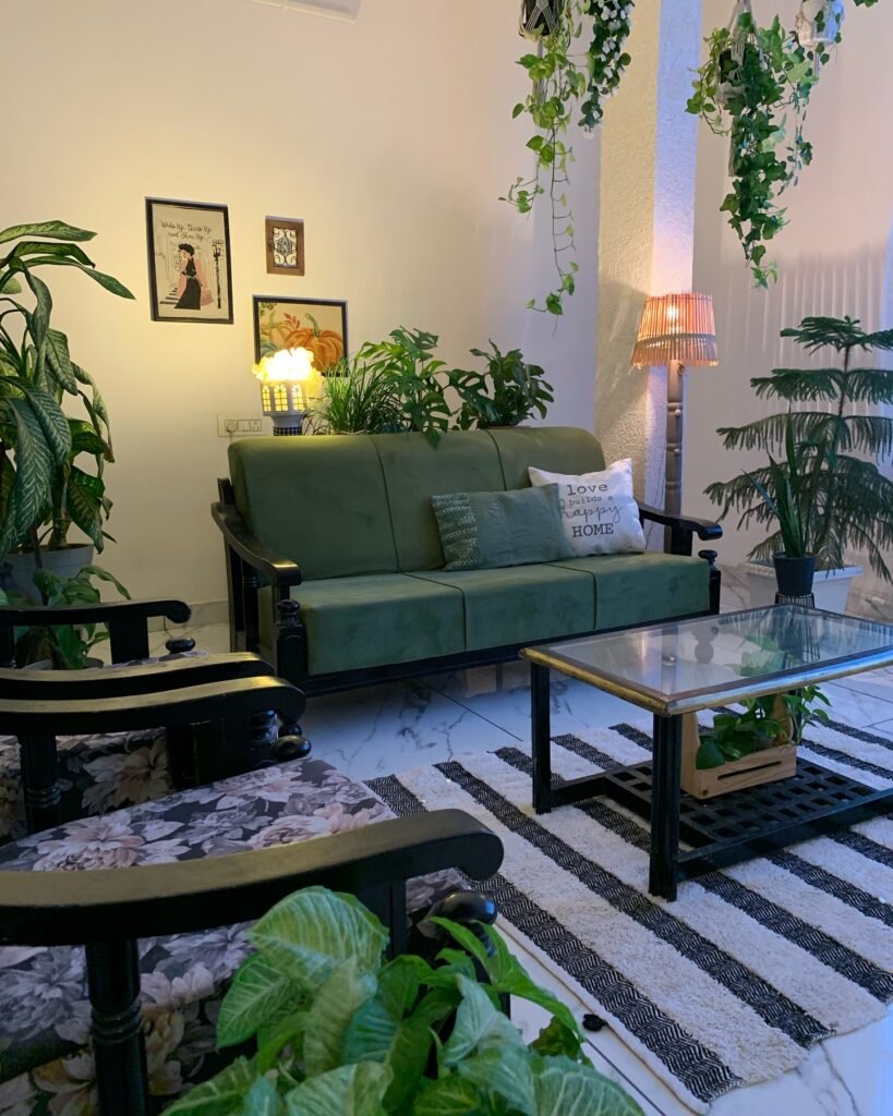 Layer Greenery Around Seating