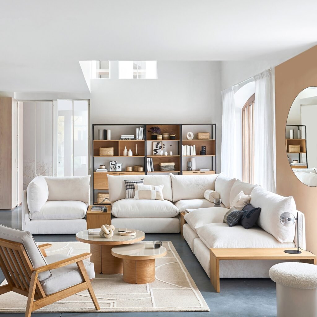 Layer White With Warm Wood