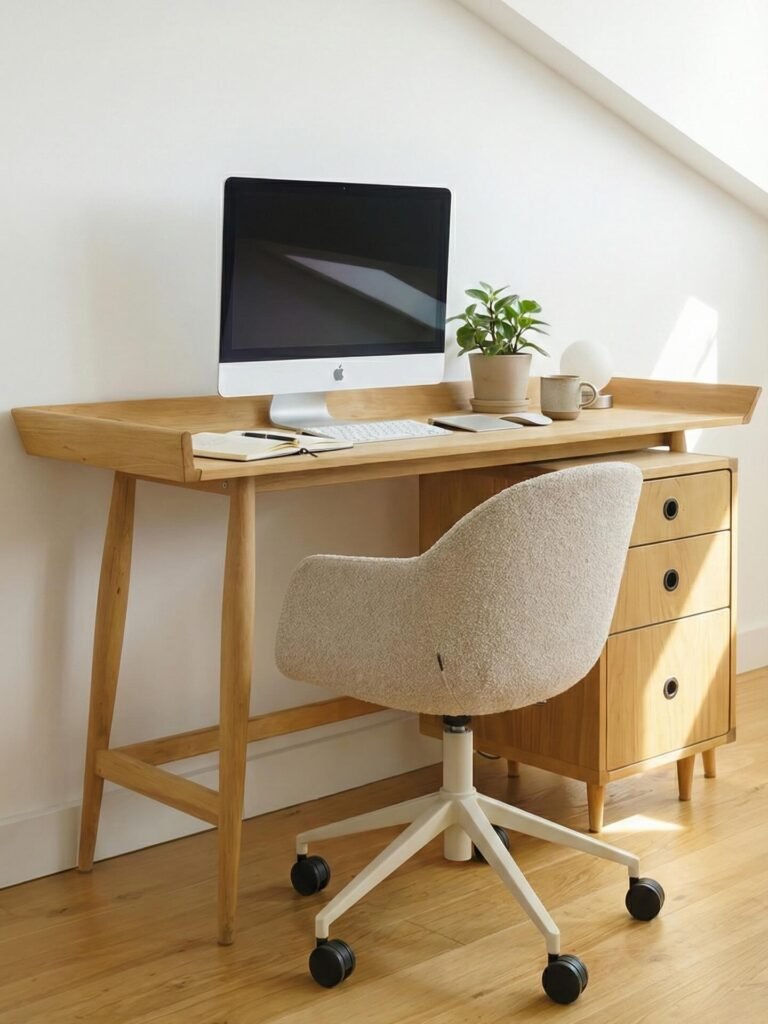 Light Wooddesk Setup