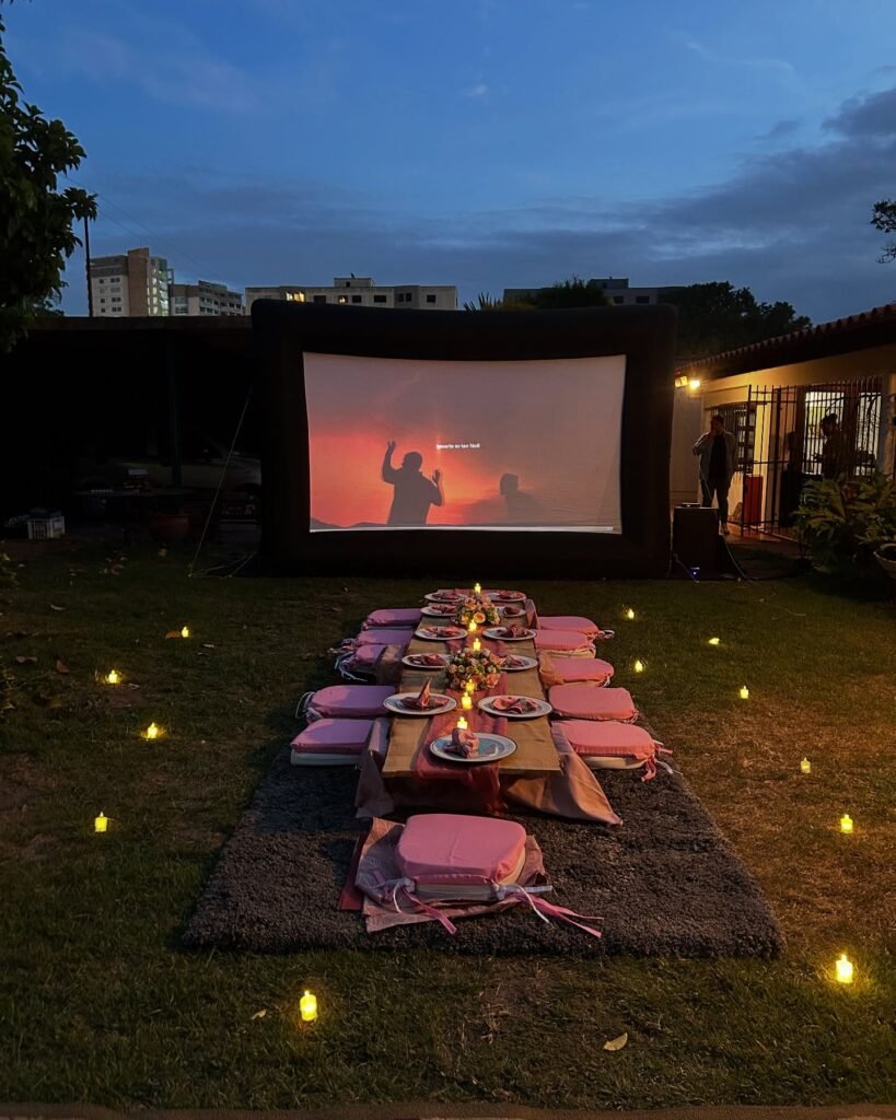 Low Table Dinner Setup