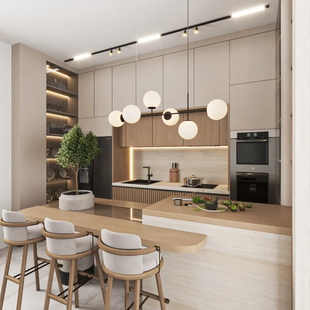 Luxury Minimal Open Kitchen
