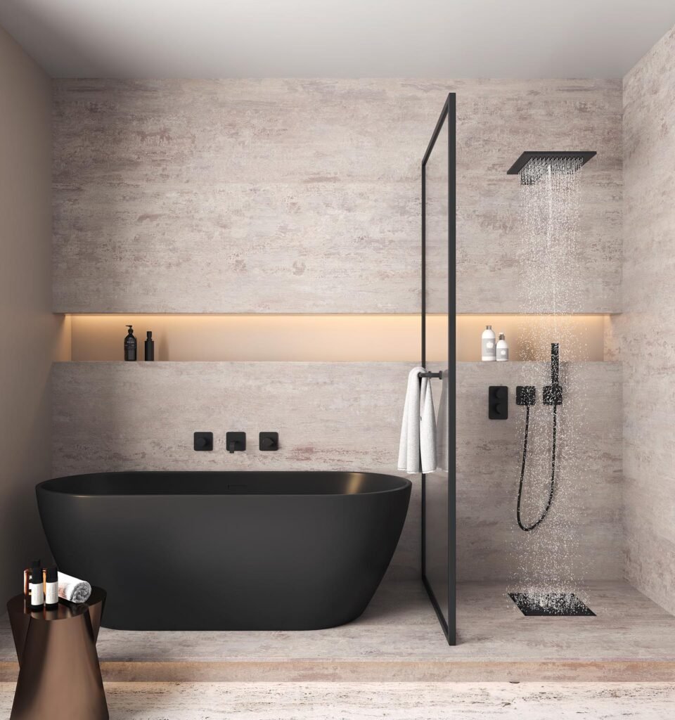 Matte Black Spa Zone