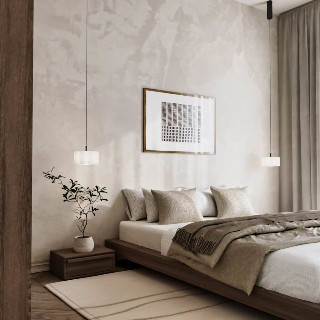 Minimal Pendant Bedside Lights