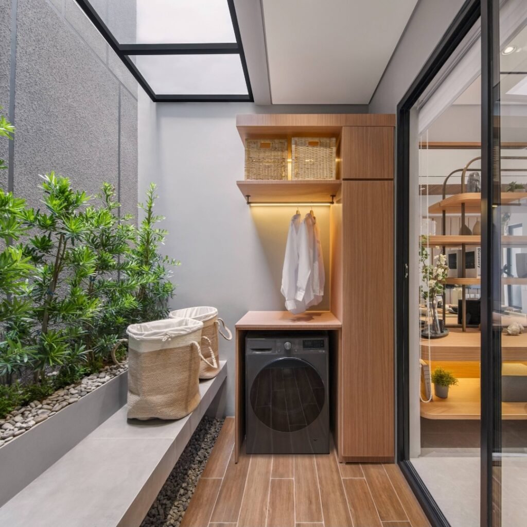 Warm Patio Laundry Nook