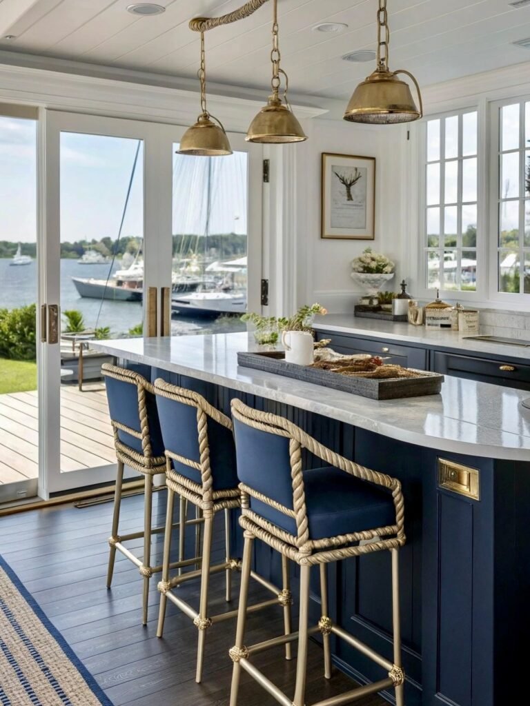 Navy Island With Rope Chairs