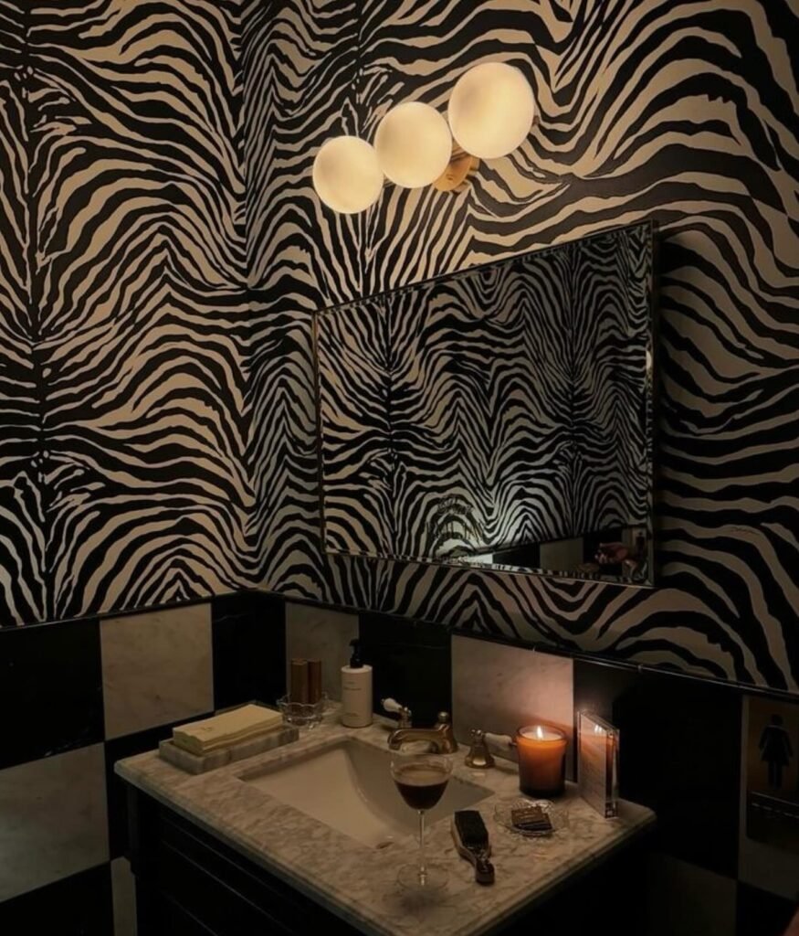 Moody Zebra Wallpaper