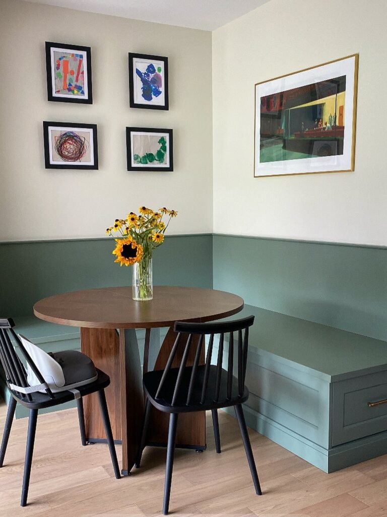 Painted Bench Corner
