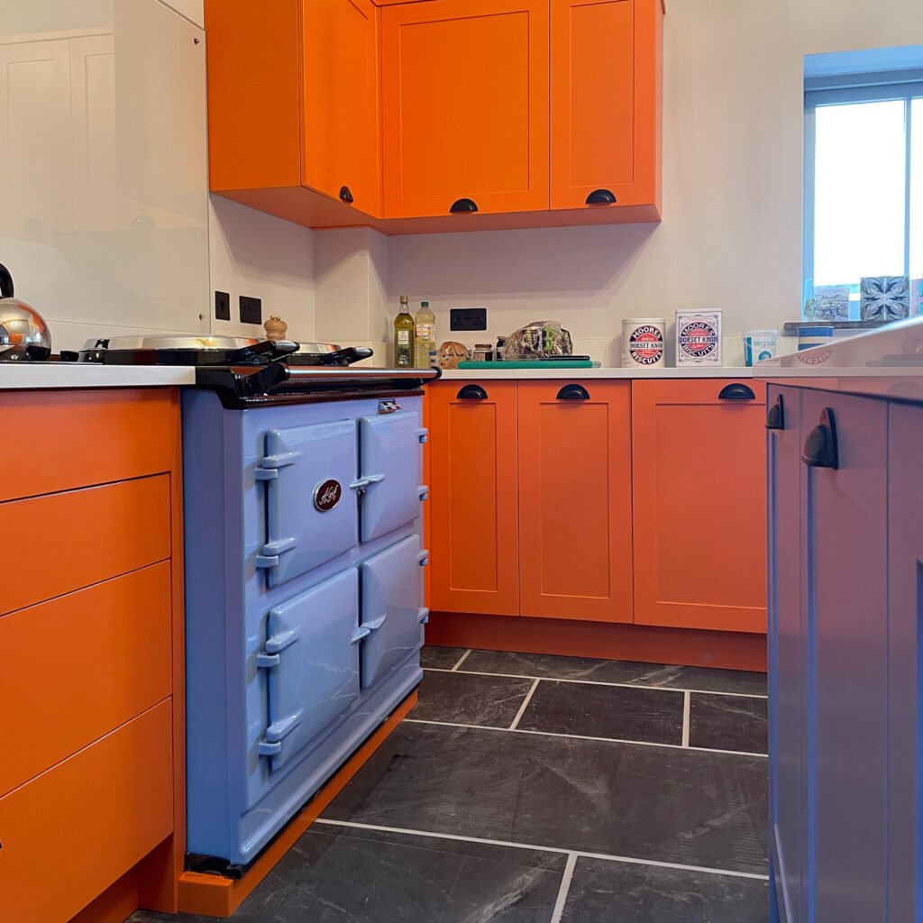 Pair Orange With Black Hardware