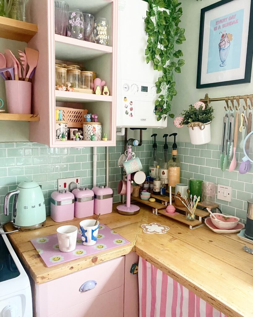Pastel Corner Coffee Station