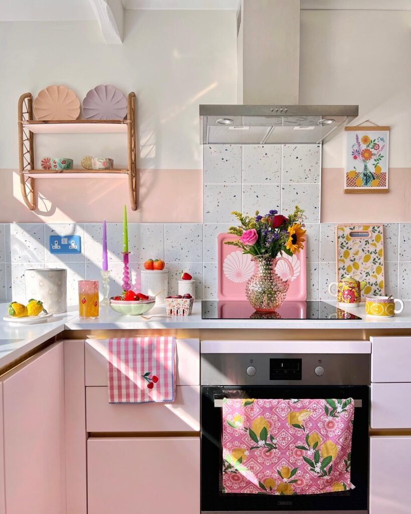Pastel Fruit Accent Wall