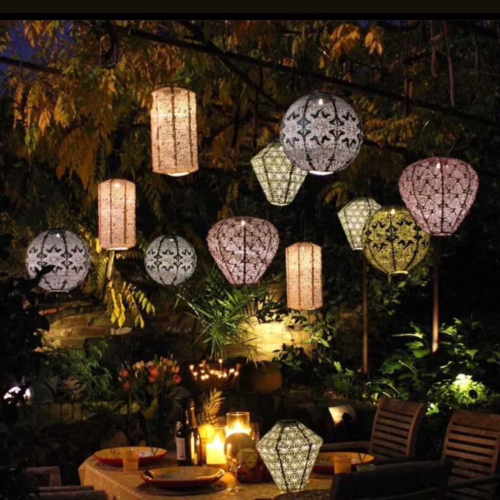 Patterned Party Lantern Canopy