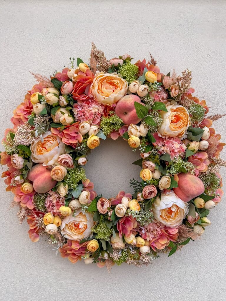 Peach Harvest Wreath
