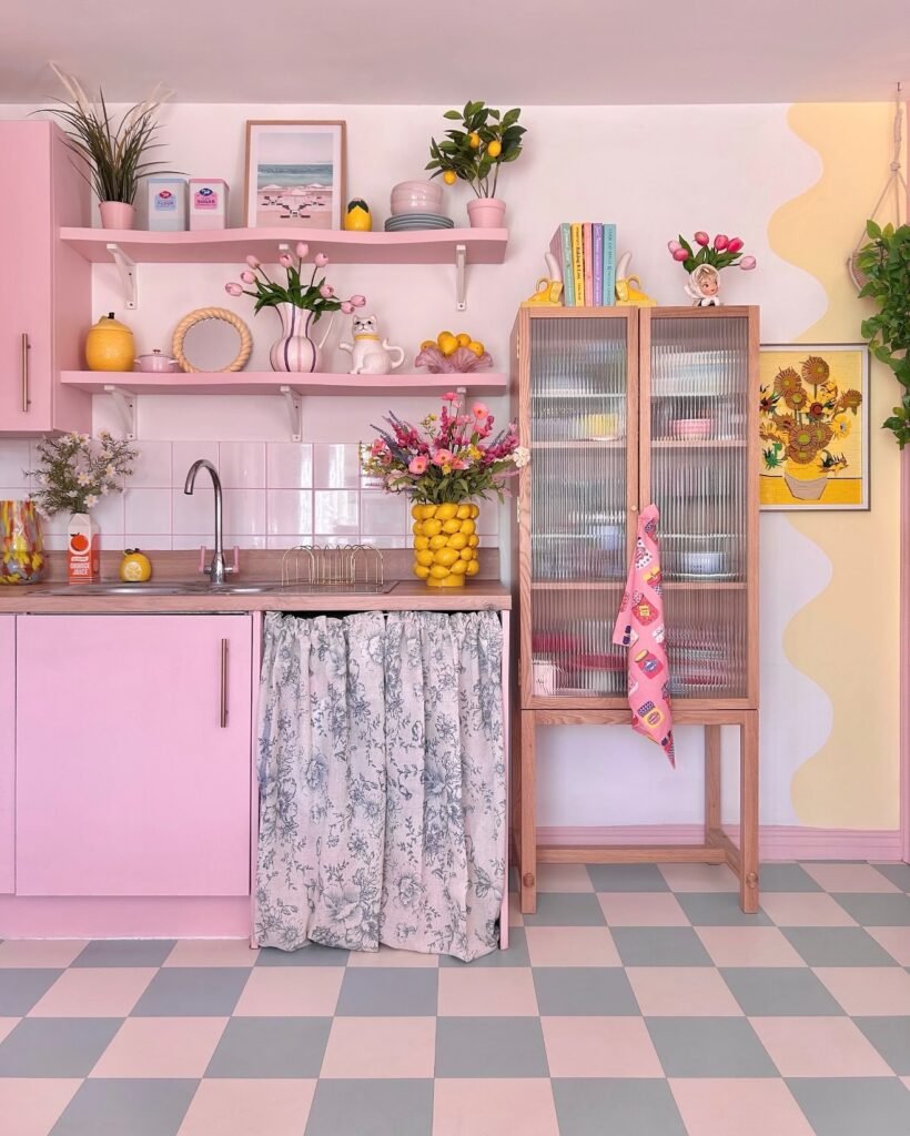 Pink Retro Kitchen Nook