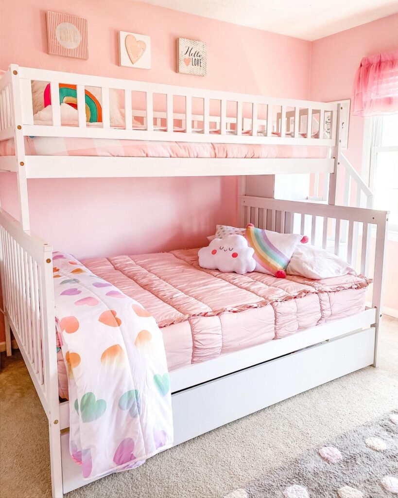 Pink Shared Bunk Room
