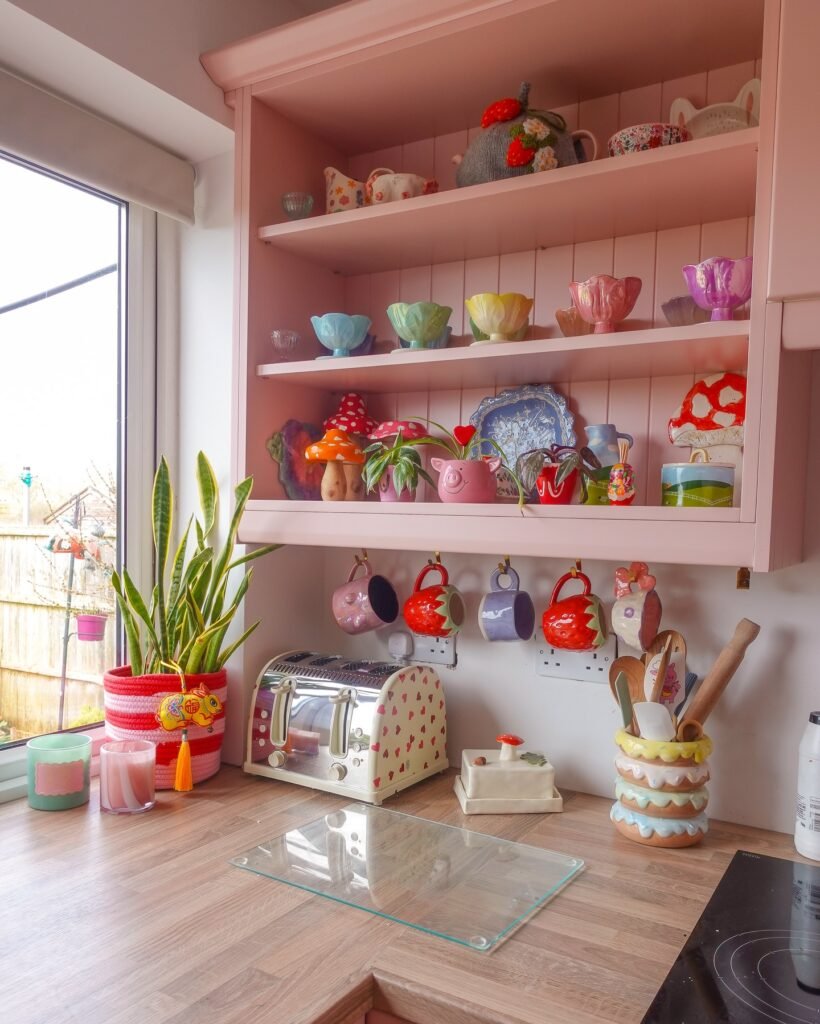 Playful Open Shelf Decor