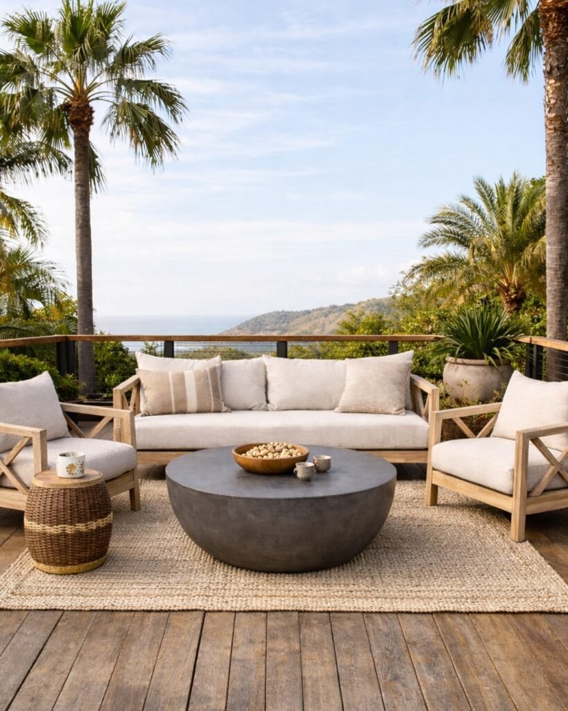 Round Concrete Coffee Table