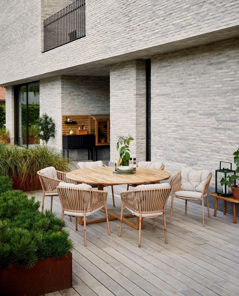  Round Courtyard Table