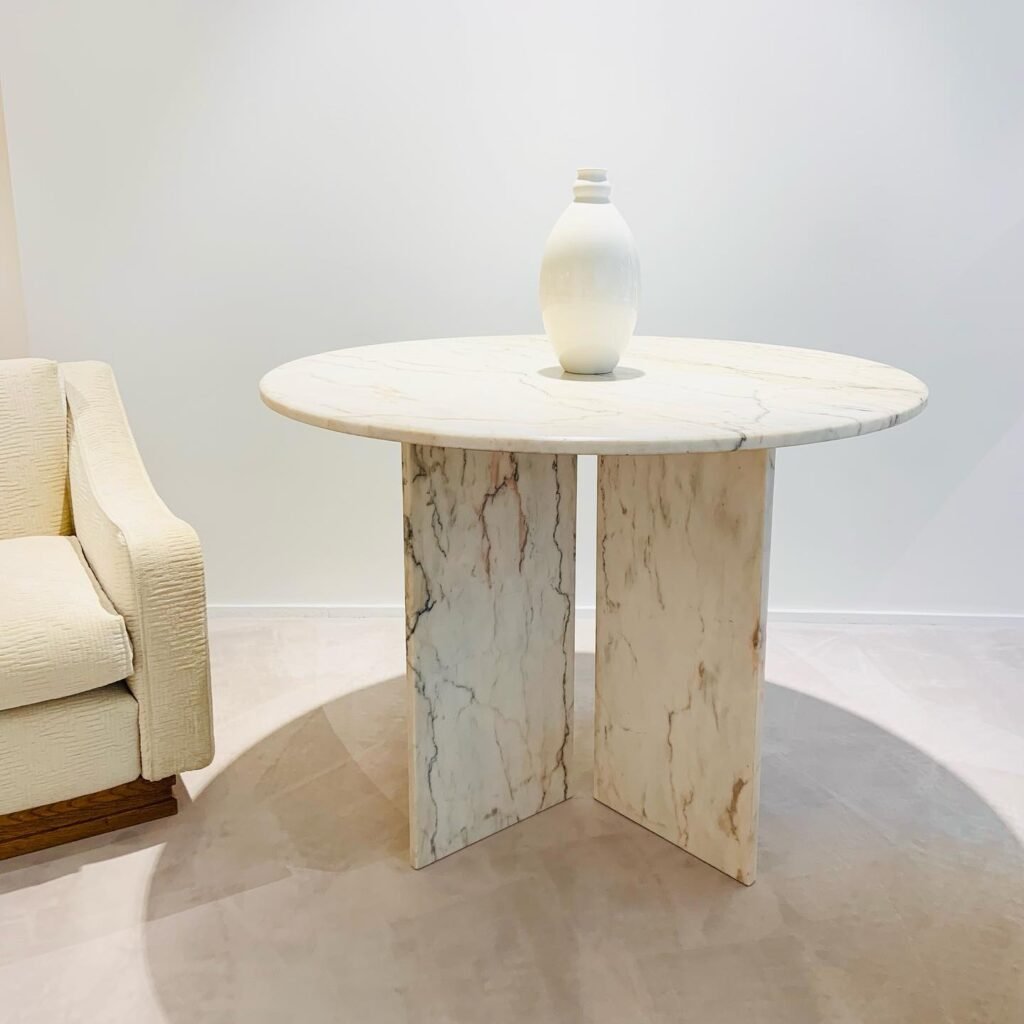 Round Marble Dining Table