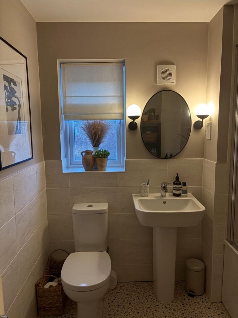 Round Mirror Side Sconces
