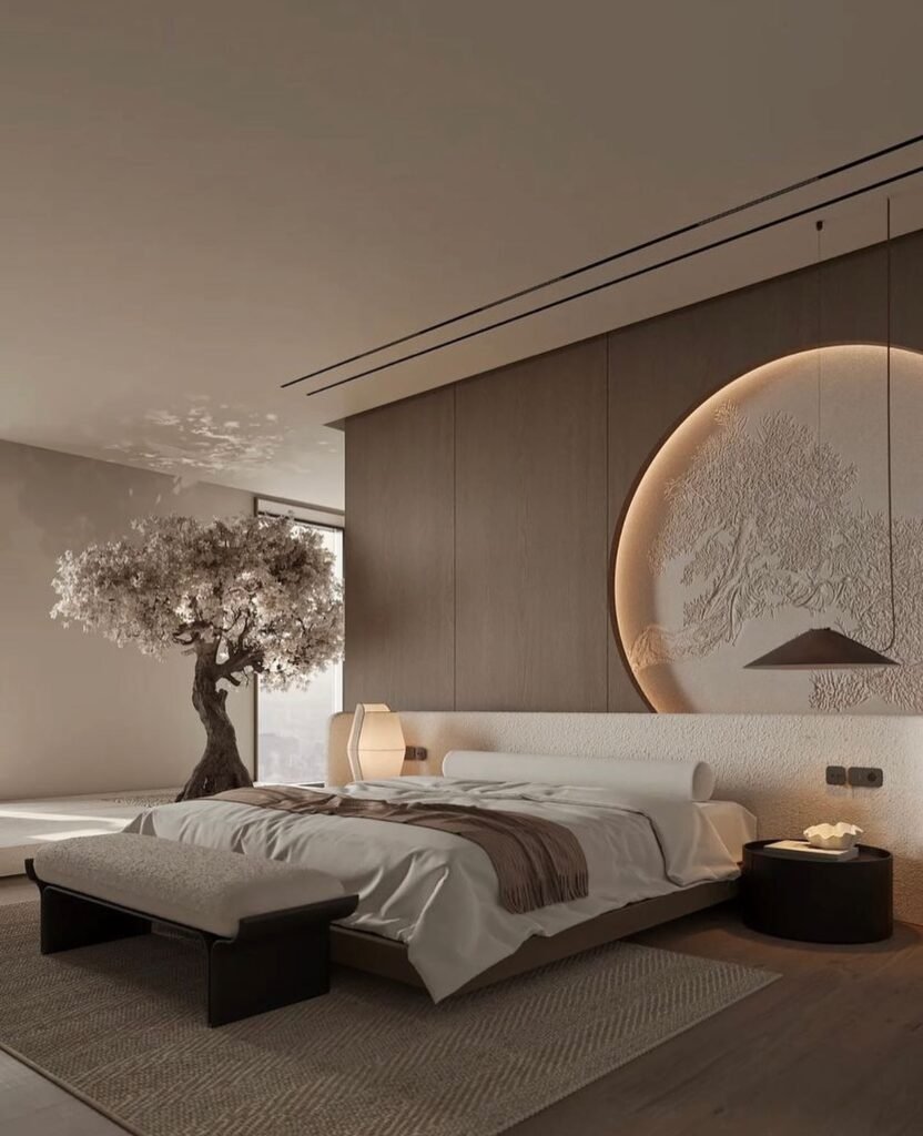Sculptural Zen Feature Wall